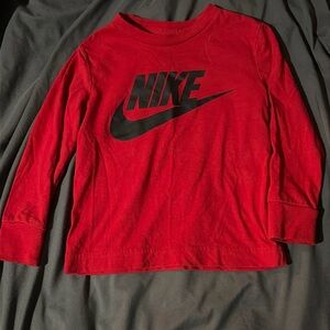 Red Nike Long Sleeve Shirt